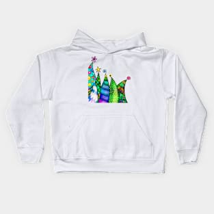 Xmas tree design Kids Hoodie